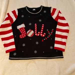 Christmas sweater “Jolly” Size Large (12-14)